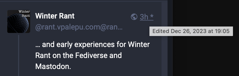 Post Edit Timestamps are&nbsp;federating